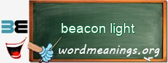WordMeaning blackboard for beacon light